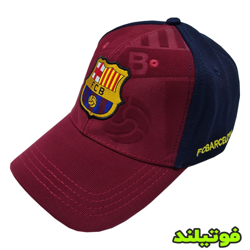 کلاه بارسلونا دو رنگ